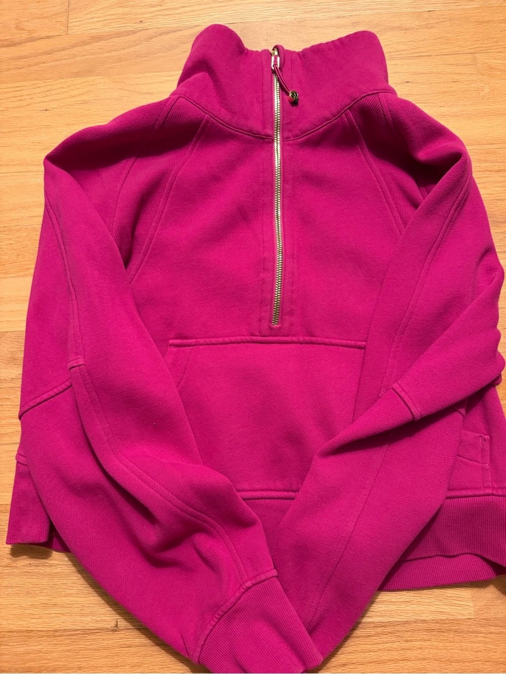 Lululemon Scuba Oversized Funnel-Neck Half Zip – Ripened Raspberry / Gold – XS/S - Picture 2 of 4